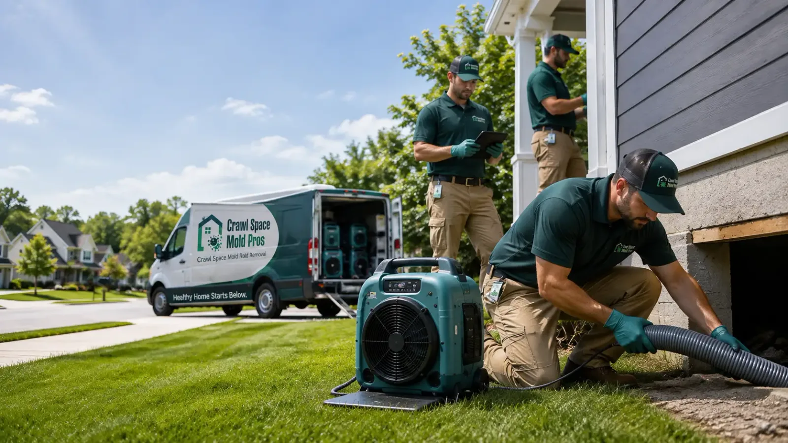 Crawl Space Mold Removal in Birmingham, NJ